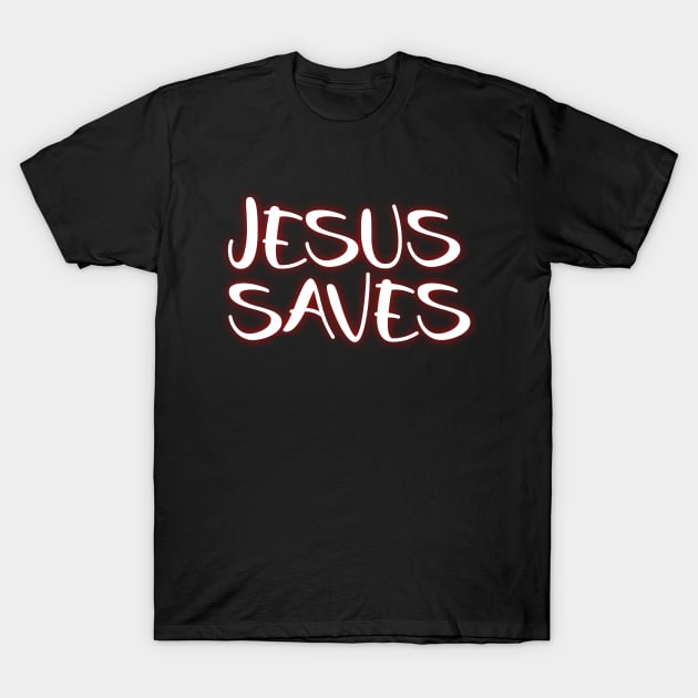 JESUS SAVE T-Shirt by YAZERU